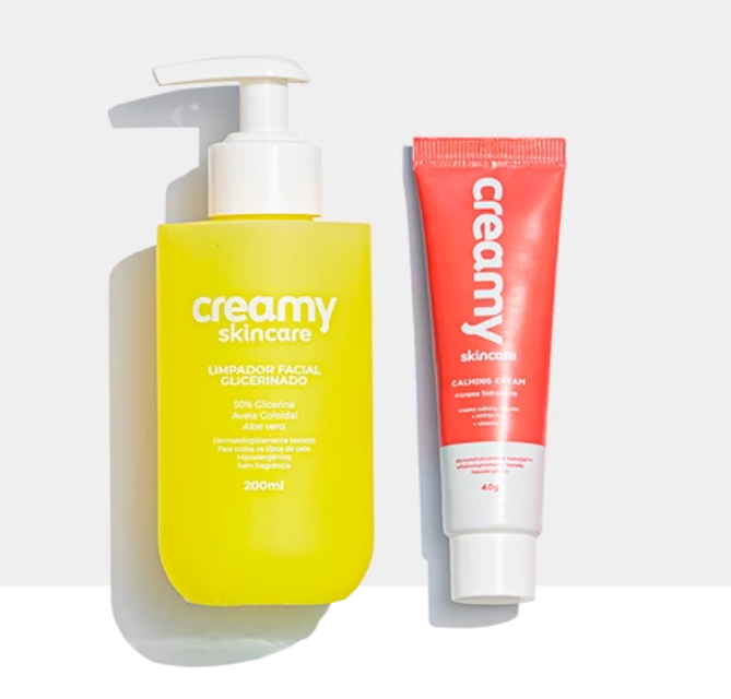 Kit Limpador Facial + Hidratante Calming Cream