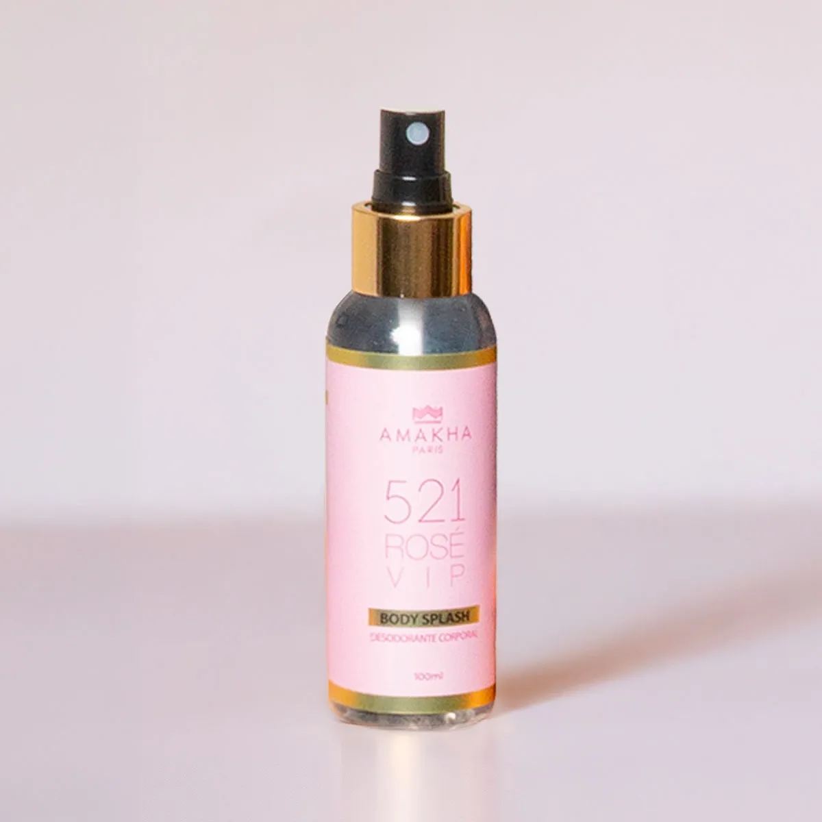 Kit Body Splash + Perfume Amakha Paris + Hidratante 521 Vip Rosé (212 Vip Rosé - CH)